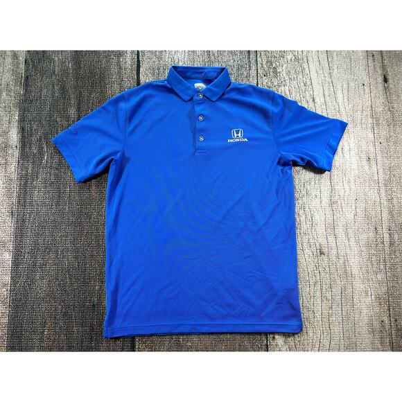 Callaway Golf Honda Dealership Polo Shirt Men's Medium Blue Opti-Dri UPF - Picture 1 of 9